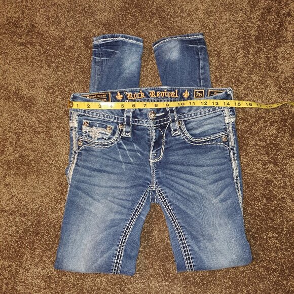 Rock Revival Hana Skinny Stretch Jean size 26 - Picture 11 of 16